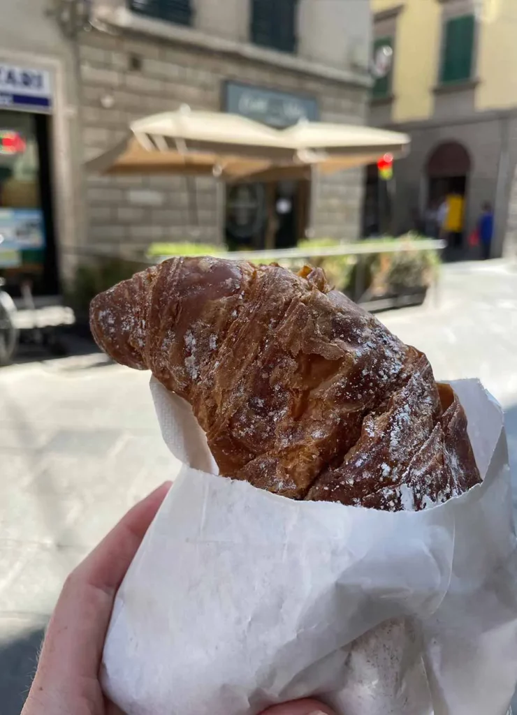 Croissant in Italië