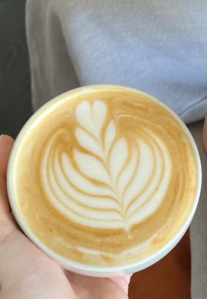 Koffie met latte art
