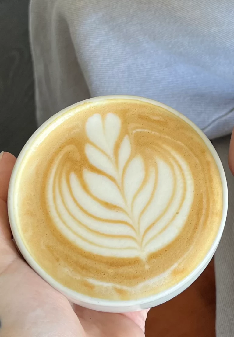 Koffie met latte art