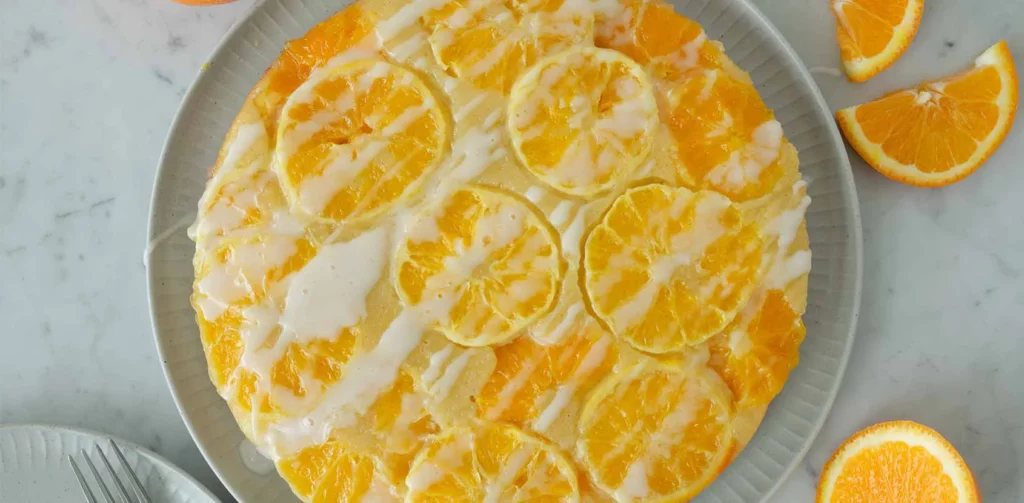 Sinaasappel upside down cake