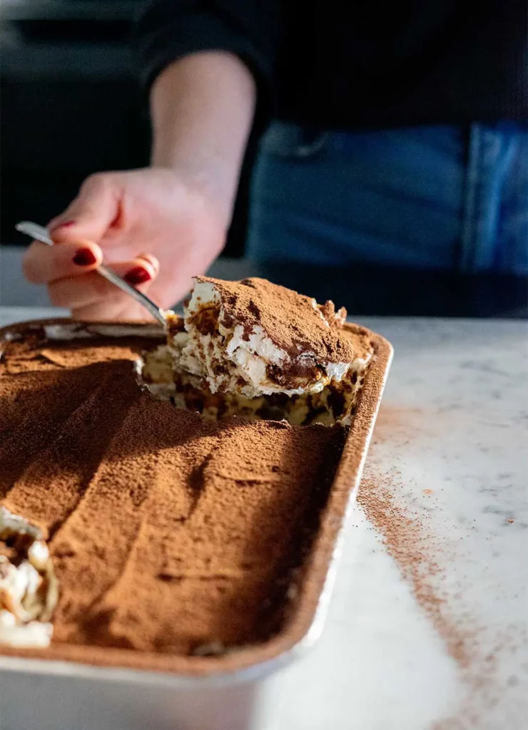 Tiramisu met likeur en espresso